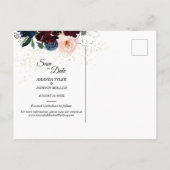 Summer Celebration Wedding Save the Date Postcard Aankondigingskaart (Achterkant)
