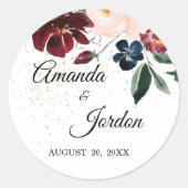 Summer Celebration Wedding Stickers (Voorkant)