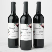 Summer Celebration Wedding Wine Label Wijn Etiket (Flessen)