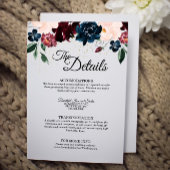 Summer Celebrding Wedding Details Enclosure Kaart