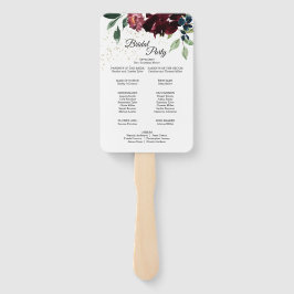 Summer Celebrding Wedding Program Hand Fan Handwaaier
