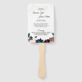 Summer Celebrding Wedding Program Hand Fan Handwaaier (Voorkant)