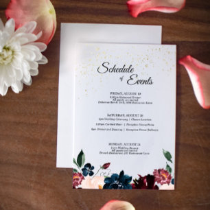 Summer Celebrding Wedding Schedule Enclosure Kaart