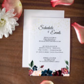 Summer Celebrding Wedding Schedule Enclosure Kaart