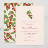 Summer  Cherries Boho Vrijgezellenfeest Kaart (Voorkant / Achterkant)