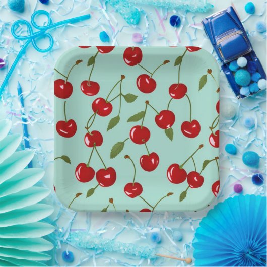 Summer Cherries Papieren Bordje (Feest)