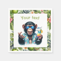 Summer Chill Chimp Chillin - Zonnebril & Cocktail