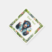 Summer Chill Chimp Chillin - Zonnebril & Cocktail Servet (Hoek)