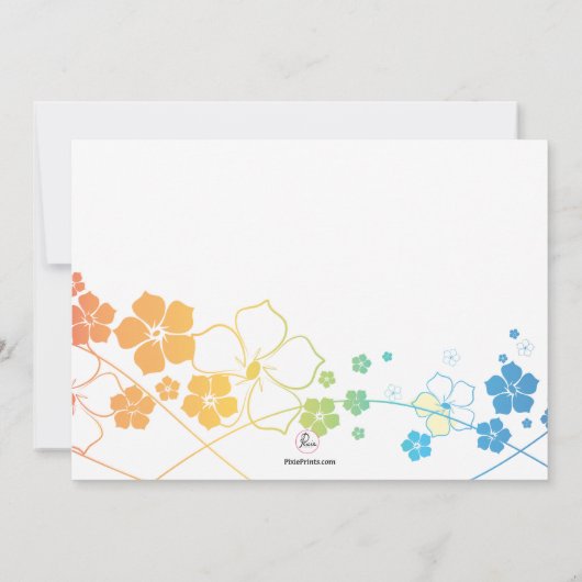 Summer Chillin' Uitnodiging (Achterkant)