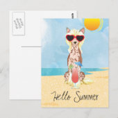 Summer Chinese Crested Briefkaart (Voorkant / Achterkant)