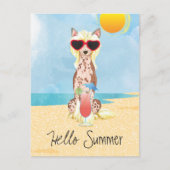 Summer Chinese Crested Briefkaart (Voorkant)