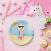 Summer Chinese Crested Papieren Bordje (Feest)