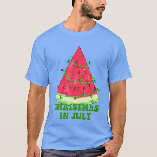 Summer Christmas July In Christmas In July Melon r T-shirt (Voorkant)