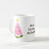 Summer Christmas Watermelon Tree Message Cup Mok (Voorkant links)