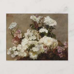 Summer Chrysanthemum & Larkspur van Henri Latour Briefkaart