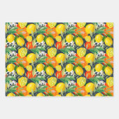 Summer, citrus, boho, bohemen, bloemMiddellandse Z Inpakpapier Vel (Voorkant 3)