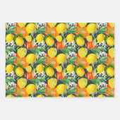 Summer, citrus, boho, bohemen, bloemMiddellandse Z Inpakpapier Vel (Voorkant 2)