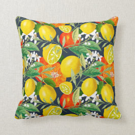 Summer, citrus, boho, bohemen, bloemMiddellandse Z Kussen
