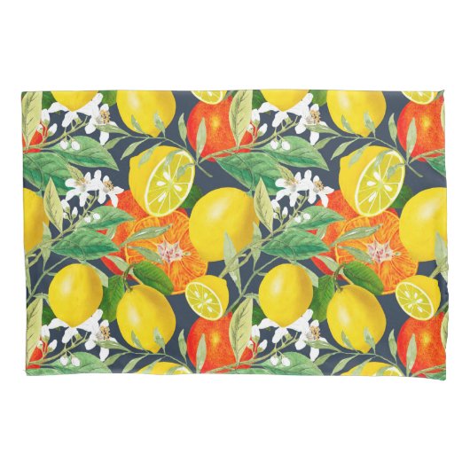 Summer, citrus, boho, bohemen, bloemMiddellandse Z Kussensloop (Voorkant)