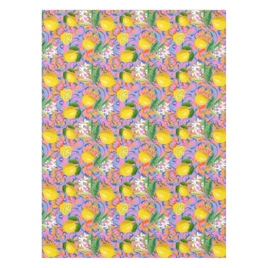 Summer, citrus, boho, bohemen, bloemMiddellandse Z Tafelkleed (Voorkant)