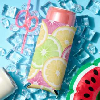 Summer Citrus Can Coozie | Seltzer - Fles - Can
