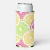 Summer Citrus Can Coozie | Seltzer - Fles - Can (Seltzer Voorkant)