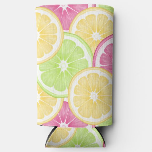 Summer Citrus Can Coozie | Seltzer - Fles - Can (Voorkant)
