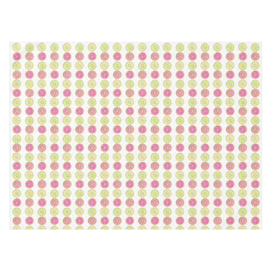 Summer Citrus Fruit Oranje Limoen Lemon Grapefruit Tafelkleed (Voorkant (Horizontaal))