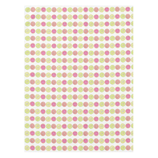 Summer Citrus Fruit Oranje Limoen Lemon Grapefruit Tafelkleed (Voorkant)