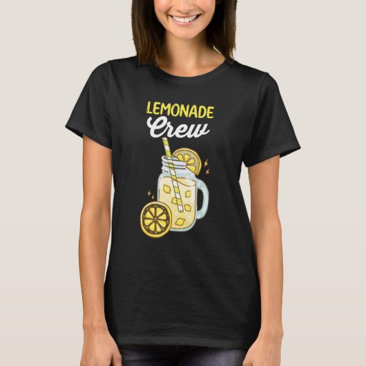 Summer Citrus Juice Lemonade Crew T-shirt (Voorkant)