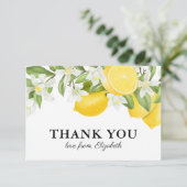 Summer Citrus Lemon Bedankt (Staand voorkant)