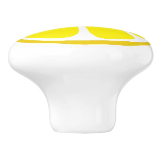 Summer Citrus Lemon Ceramic Knob Keramische Knop (Zijkant)