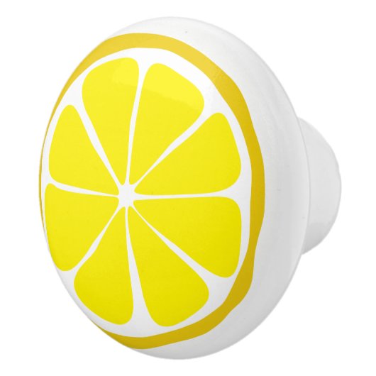 Summer Citrus Lemon Ceramic Knob Keramische Knop (Rechts)