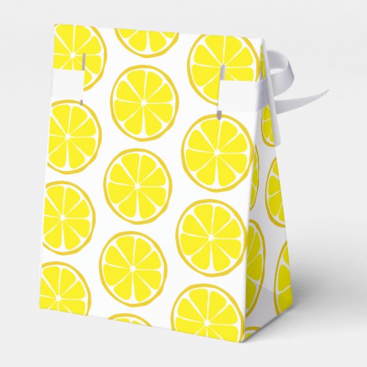 Summer Citrus Lemon Favor Box Bedankdoosjes (Achterkant)