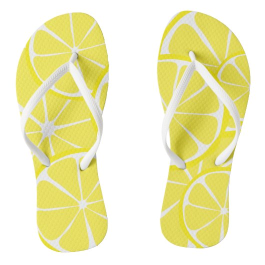 Summer Citrus Lemon FlipFlops Teenslippers (Voetbed)