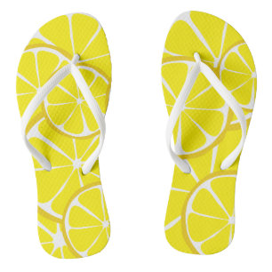 Summer Citrus Lemon FlipFlops Teenslippers