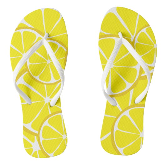 Summer Citrus Lemon FlipFlops Teenslippers (Voetbed)