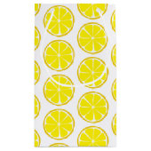 Summer Citrus Lemon Gift Bag - SM/MED/WINE Klein Cadeauzakje (Achterkant)