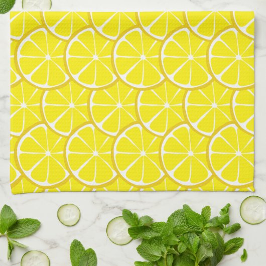 Summer Citrus Lemon Kitchen Towel Theedoek (Gevouwen)