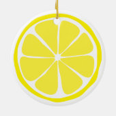 Summer Citrus Lemon Ornament (Achterkant)