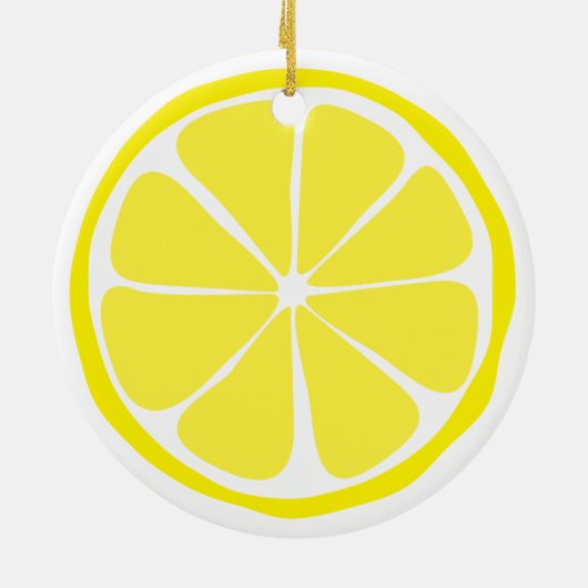 Summer Citrus Lemon Ornament (Achterkant)