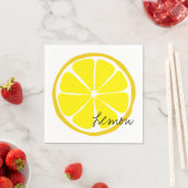 Summer Citrus Lemon Paper Napkin Servetten (Insitu)
