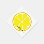 Summer Citrus Lemon Paper Napkin Servetten (Hoek)