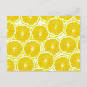 Summer Citrus Lemon Slices Briefkaart