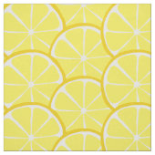 Summer Citrus Lemon Slices Fabric Stof (Swatch)