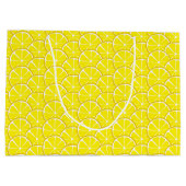Summer Citrus Lemon Slices Gift Bag - GROTE Groot Cadeauzakje (Achterkant)