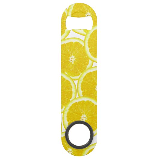 Summer Citrus Lemon Slices Speed Flessenopener (Voorkant)