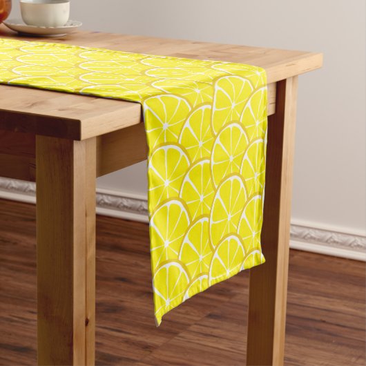 Summer Citrus Lemon Table Runner Korte Tafelloper (Voorbeeld)