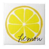 Summer Citrus Lemon Tile Tegeltje (Voorkant)