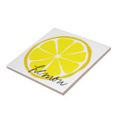 Summer Citrus Lemon Tile Tegeltje (Zijkant)